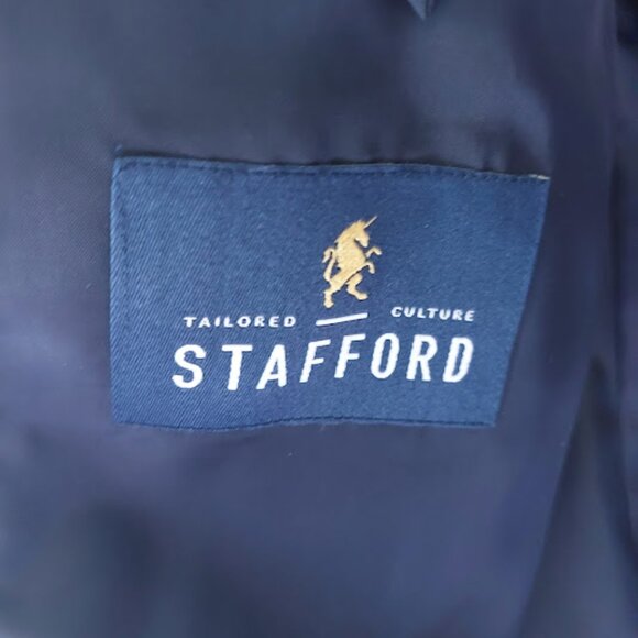 Blue Plaid / Checked Blazer Jacket Men Size 46 R  NEW NWT - Picture 6 of 7